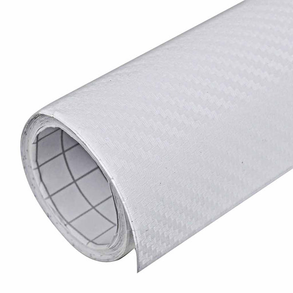 vidaXL Car Foils 2 pcs 3D White 100x150 cm