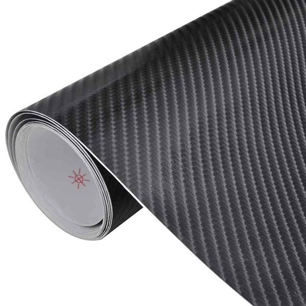 vidaXL Car Foils 2 pcs 4D Black 100x150 cm+50x150 cm