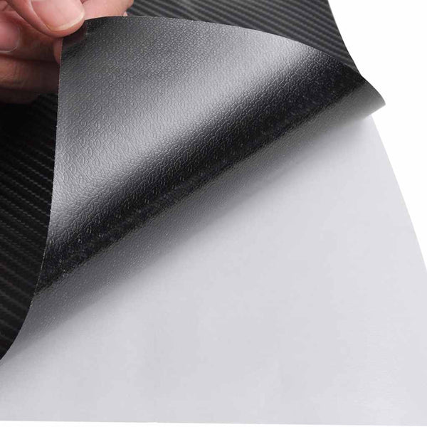 vidaXL Car Foils 2 pcs 4D Black 100x150 cm+50x150 cm