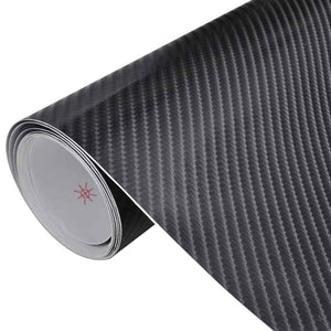 vidaXL Car Foils 2 pcs. 4D Black 100x150 cm