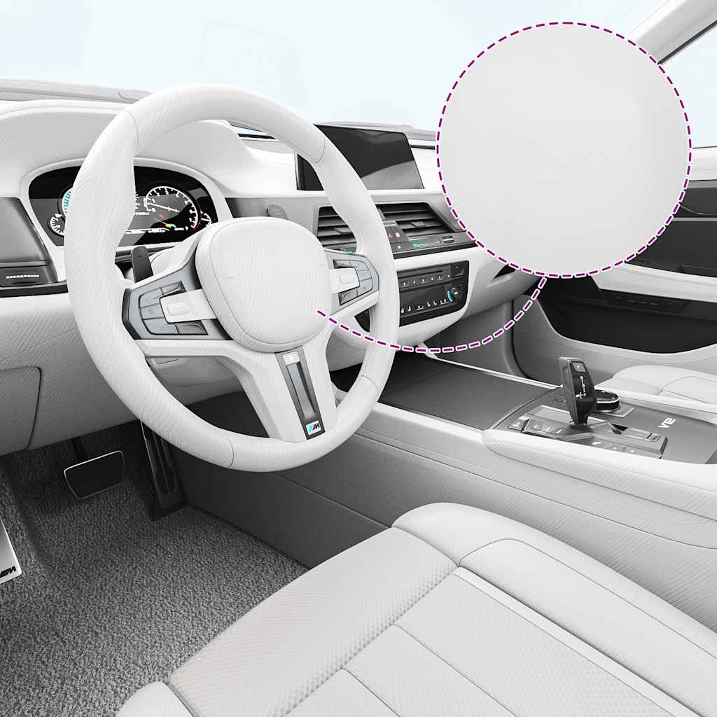 vidaXL Car Foils 2 pcs 4D White 100x150 cm