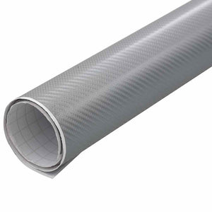 vidaXL Car Wrap Film 4D Silver 100x150 cm
