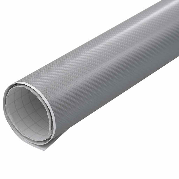 vidaXL Car Film 2 pcs. 4D Silver 100x150 cm+50x150 cm