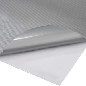 vidaXL Car Film 2 pcs. 4D Silver 100x150 cm+50x150 cm