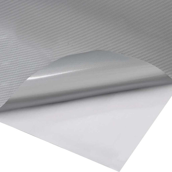 vidaXL Car Film 2 pcs. 4D Silver 100x150 cm+50x150 cm