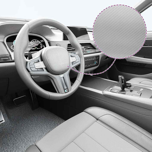 vidaXL Car Film 2 pcs. 4D Silver 100x150 cm+50x150 cm
