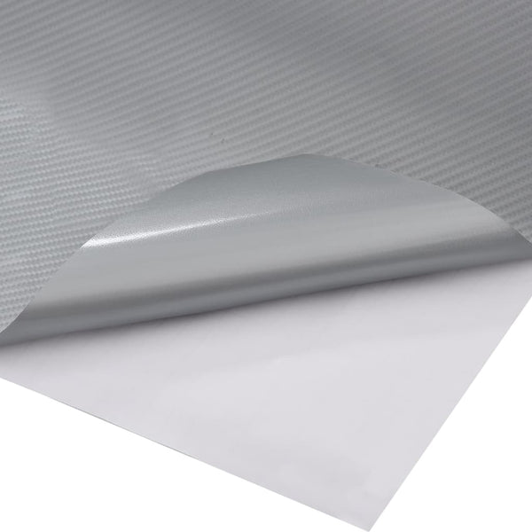 vidaXL Car Wraps 2 pcs 4D Silver 100x150 cm
