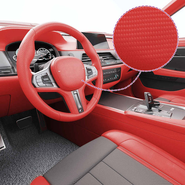 vidaXL Car Foils 2 pcs. 4D Red 100x150 cm+50x150 cm