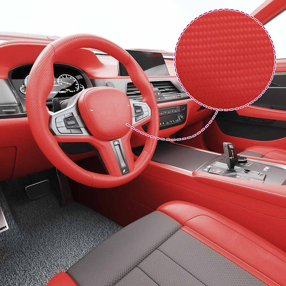 vidaXL Car Film 2 pcs 4D Red 100x150 cm