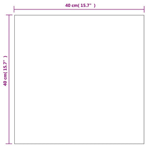 vidaXL Wall Mirror with LED Lighting Square Glass