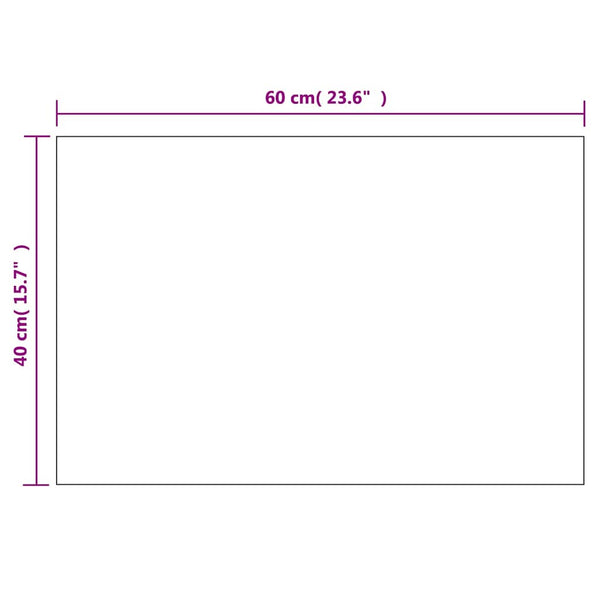 vidaXL Wall Mirror with LED Lighting Rectangular Glass