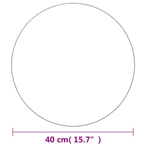 vidaXL Wall Mirror with LED Lighting Round Glass