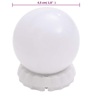 vidaXL Wall Mirror with LED Lighting Round Glass