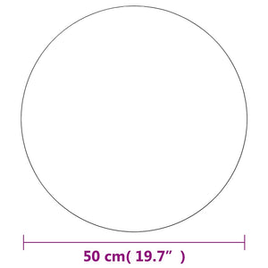 vidaXL Wall Mirror with LED Lighting Round Glass