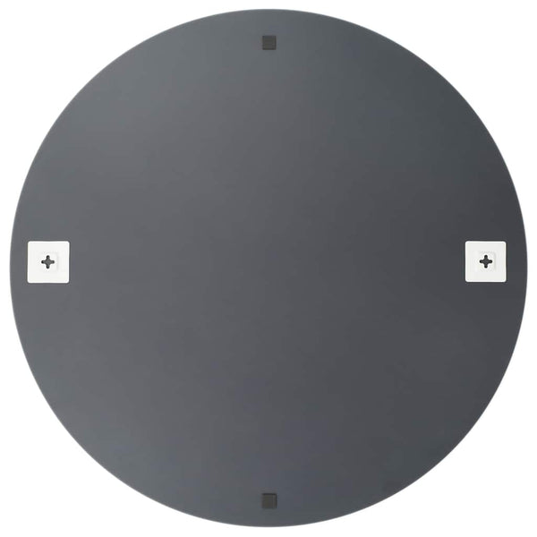 vidaXL Wall Mirror with LED Lighting Round Glass