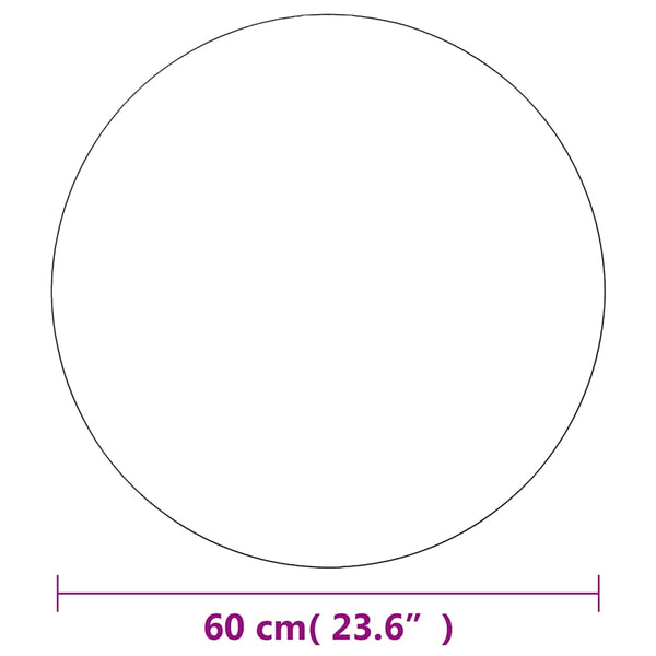 vidaXL Wall Mirror with LED Lighting Round Glass
