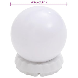 vidaXL Wall Mirror with LED Lighting Round Glass