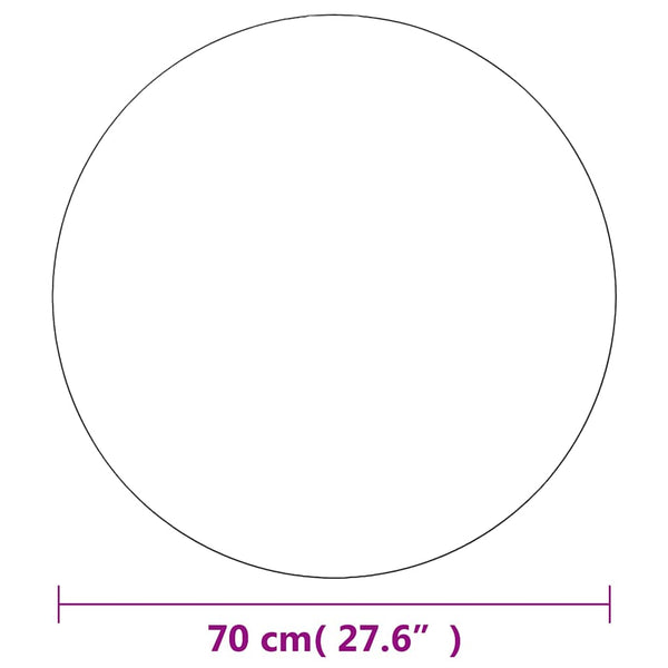 vidaXL Wall Mirror with LED Lighting Round Glass