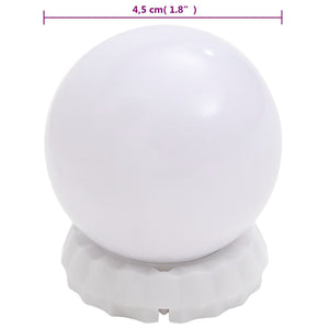vidaXL Wall Mirror with LED Lighting Round Glass