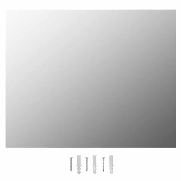 vidaXL Frameless Wall Mirror with LED Lighting Rectangular Glass