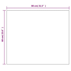 vidaXL Frameless Wall Mirror with LED Lighting Rectangular Glass