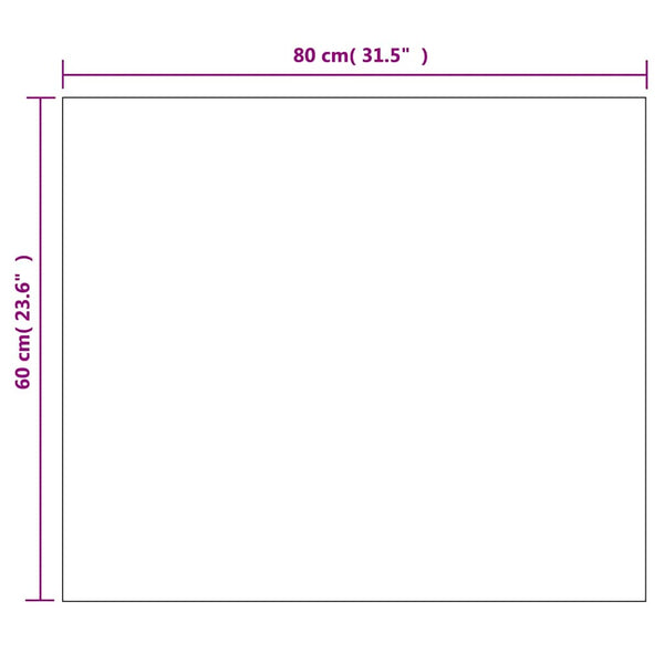 vidaXL Frameless Wall Mirror with LED Lighting Rectangular Glass