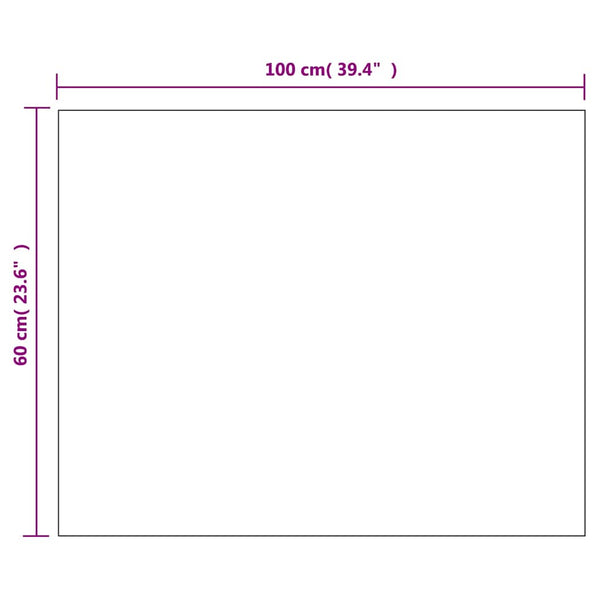 vidaXL Frameless Wall Mirror with LED Lighting Rectangular Glass