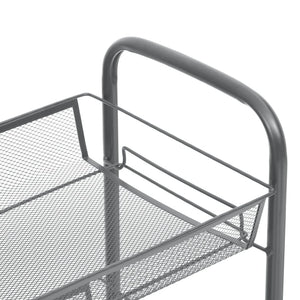 vidaXL Kitchen Trolley 4 Tiers Grey 46x26x85 cm Iron