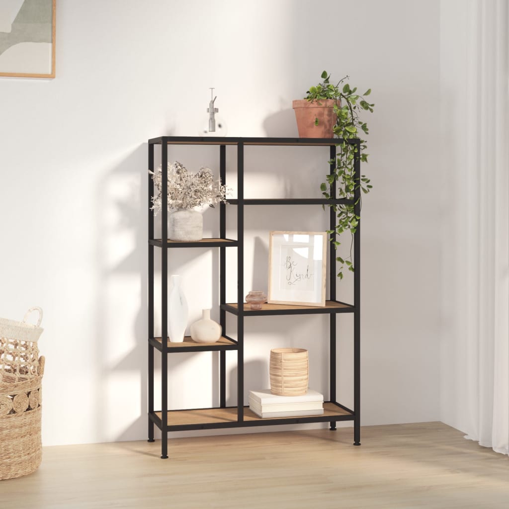 vidaXL Bookshelf 80x30x120 cm Steel and Engineered Wood
