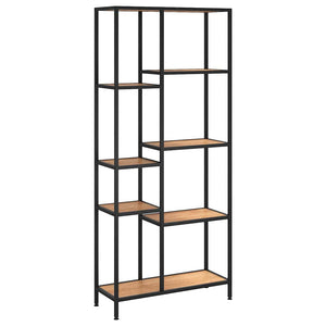 vidaXL Bookshelf 80x30x180 cm Steel and Engineered Wood