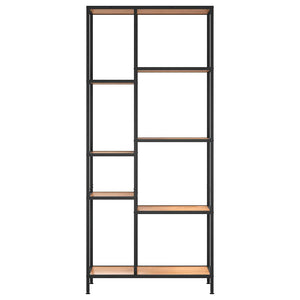 vidaXL Bookshelf 80x30x180 cm Steel and Engineered Wood