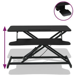 vidaXL Adjustable Workstation 90x40x(13-50) cm Steel Engineered Wood