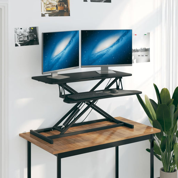 vidaXL Adjustable Workstation 90x40x(13-50) cm Steel Engineered Wood