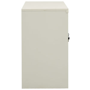 vidaXL Office Cabinet Light Gray 90x40x70 cm Steel