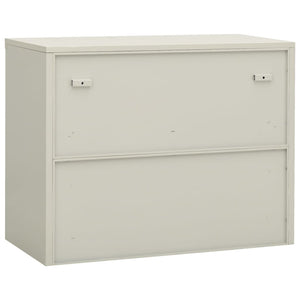 vidaXL Office Cabinet Light Gray 90x40x70 cm Steel
