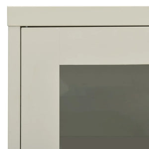 vidaXL Office Cabinet Light Gray 90x40x70 cm Steel
