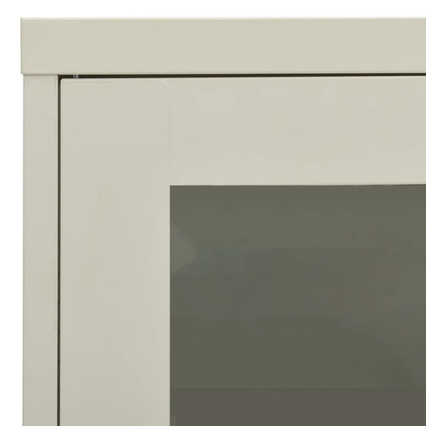 vidaXL Office Cabinet Light Gray 90x40x70 cm Steel