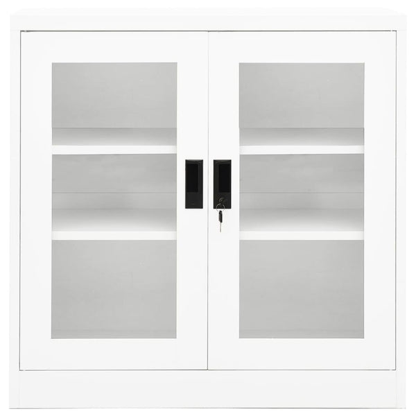 vidaXL Office Cabinet White 90x40x90 cm Steel