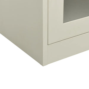 vidaXL Office Cabinet Light Gray 90x40x90 cm Steel