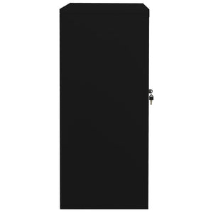 vidaXL Office Cabinet Black 90x40x90 cm Steel