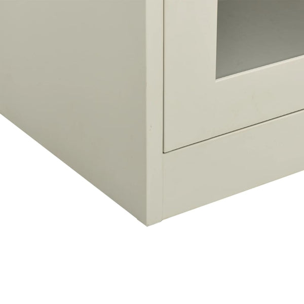vidaXL Office Cabinet Light Grey 90x40x105 cm Steel