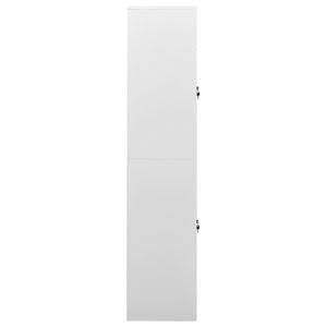 vidaXL Office Cabinet Light Gray 90x40x180 cm Steel