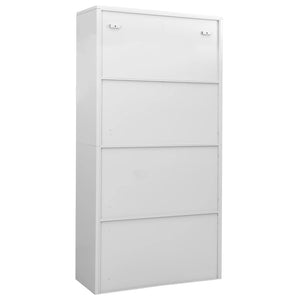vidaXL Office Cabinet Light Gray 90x40x180 cm Steel