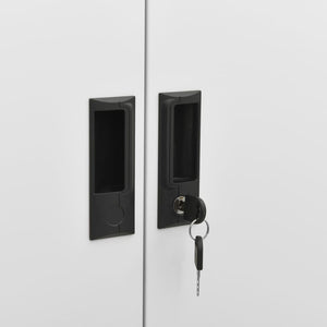 vidaXL Office Cabinet Light Gray 90x40x180 cm Steel