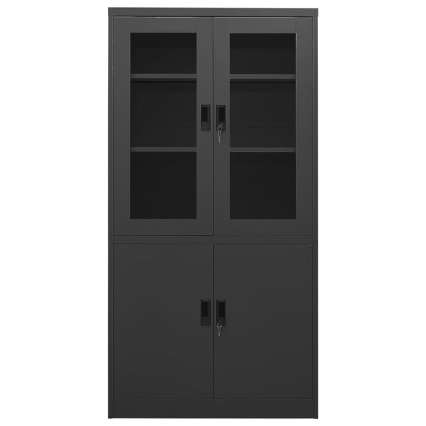 vidaXL Office Cabinet Anthracite 90x40x180 cm Steel