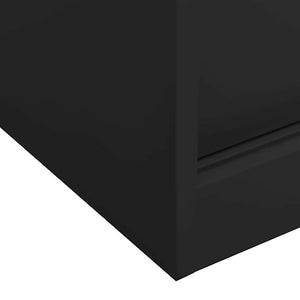 vidaXL Filing Cabinet with Sliding Door Anthracite 90x40x90 cm Steel
