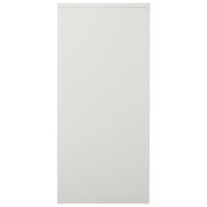 vidaXL Sliding Door Cabinet Light Grey 90x40x90 cm Steel