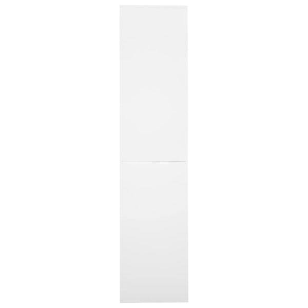vidaXL Office Cabinet with Sliding Doors White 90x40x180 cm Steel