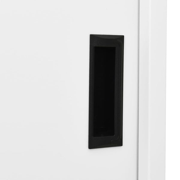 vidaXL Office Cabinet with Sliding Doors White 90x40x180 cm Steel