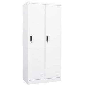 vidaXL Wardrobe White 80x50x180 cm Steel